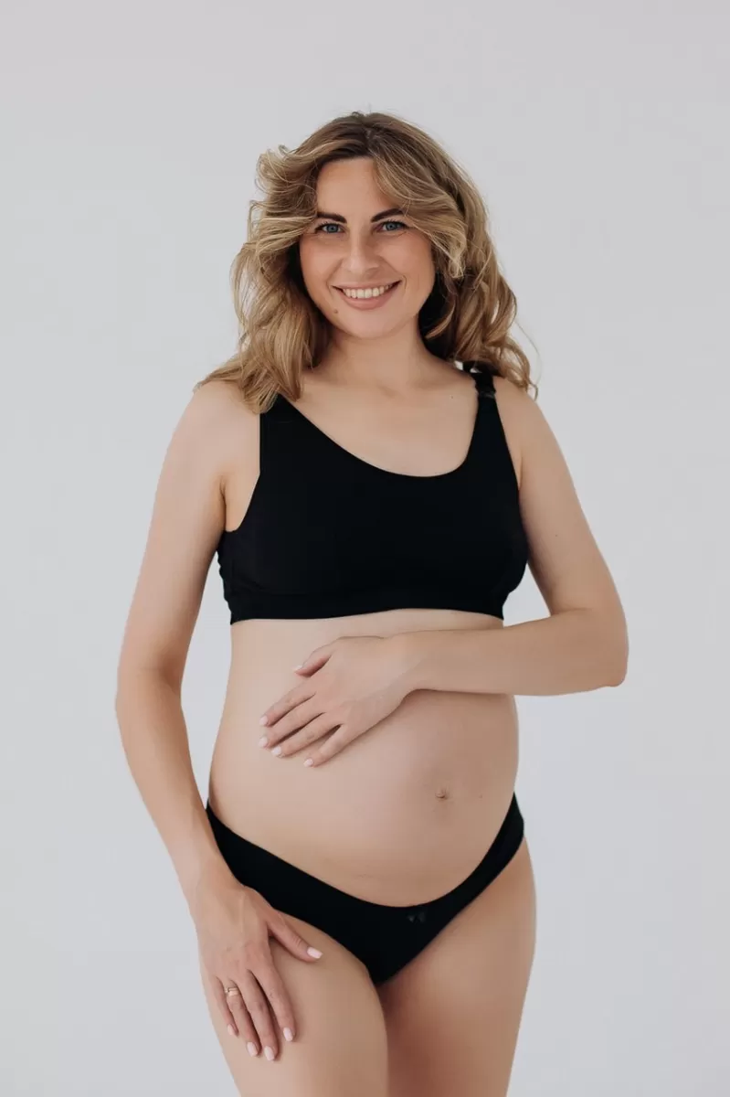 Бюстгальтер-топ для вагітних та годуючих 822 чорний