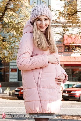 Зимова куртка для вагітних Jena пудра