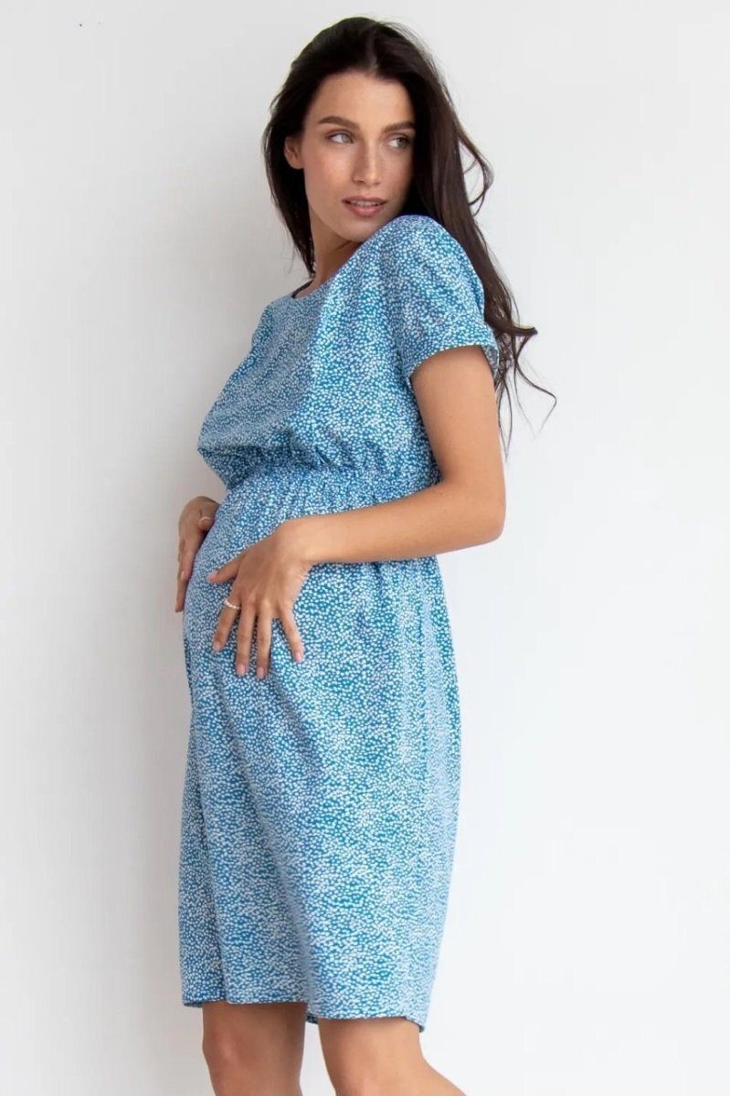 Сукня для вагітних та годуючих 3178768 блакитний