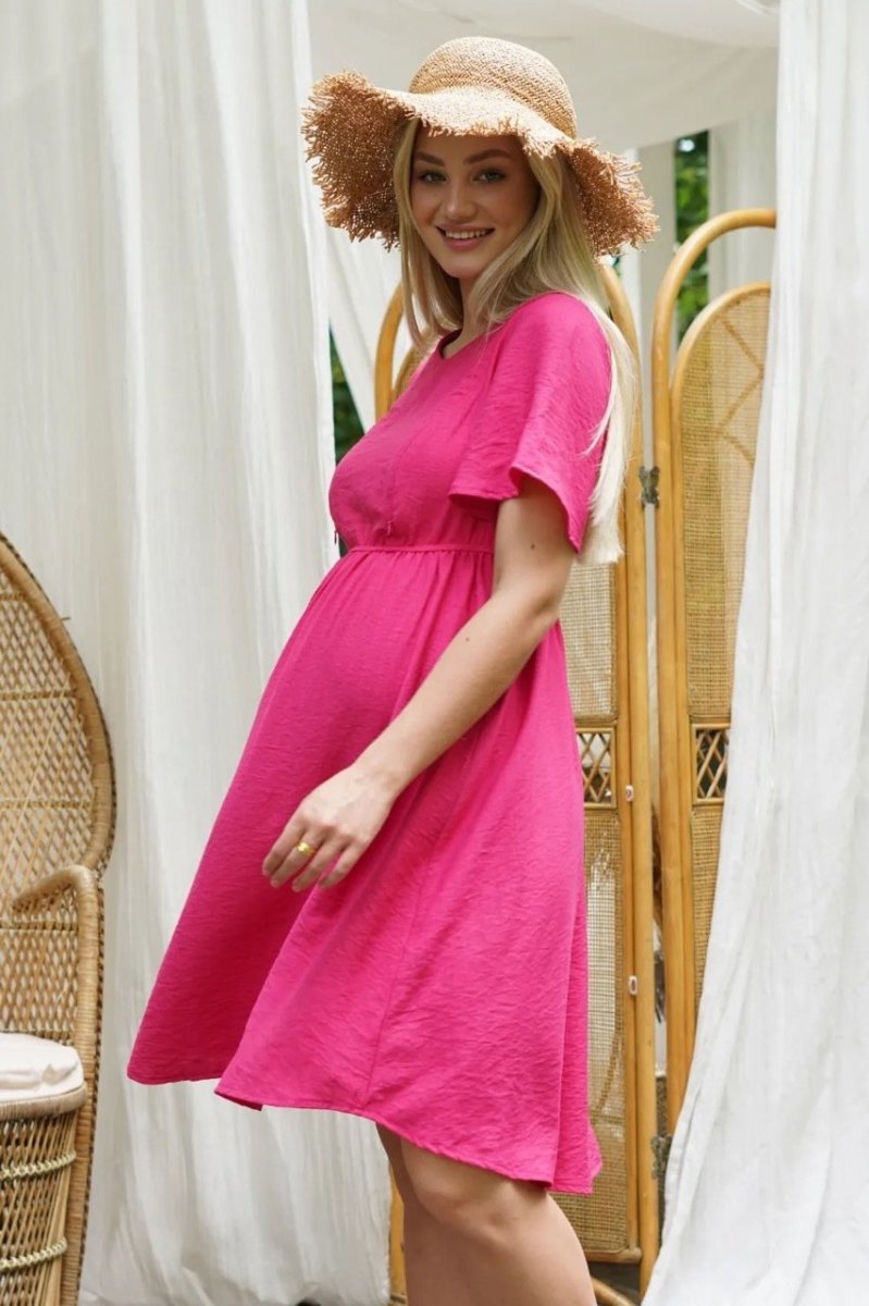 Сукня для вагітних та годуючих мам 4449711 малинова