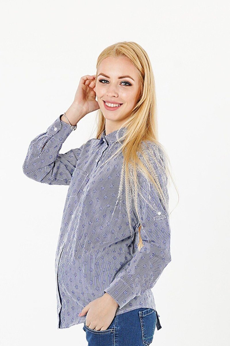 Блуза для беременных 1379224 синий
