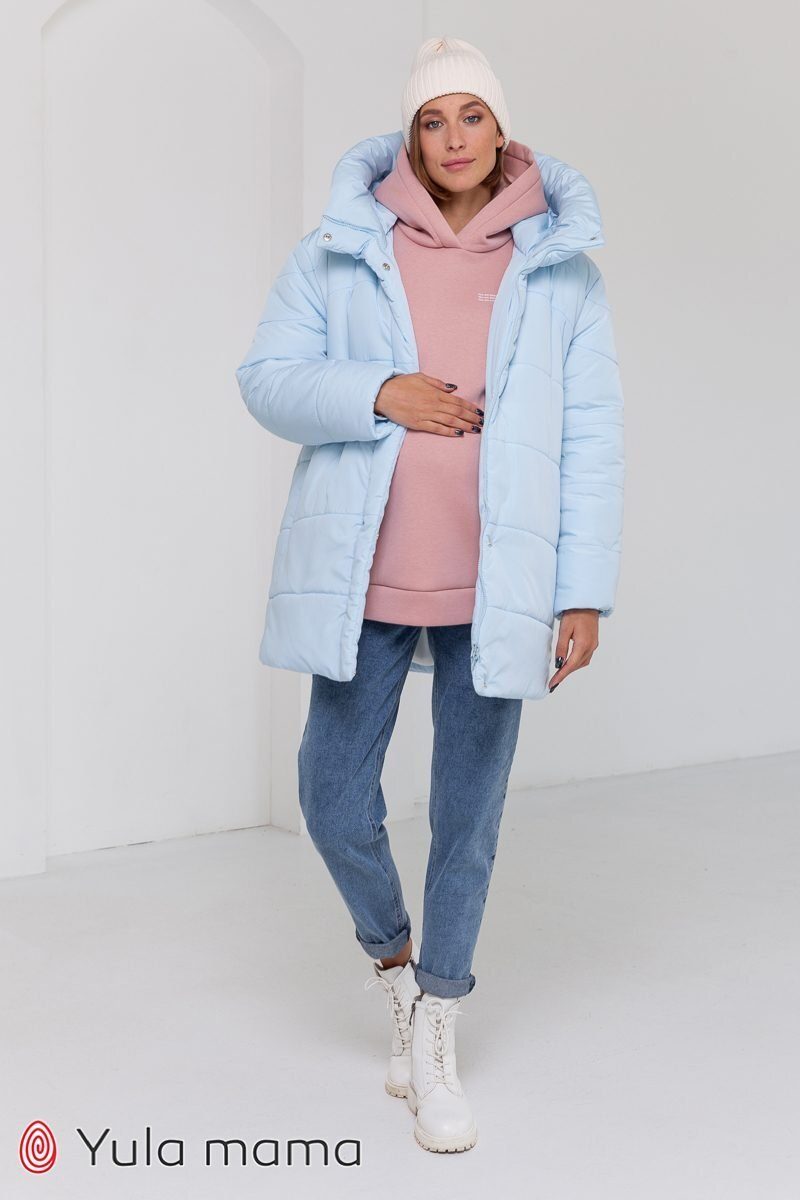 Стильная зимняя куртка для беременных Kimberly голубой