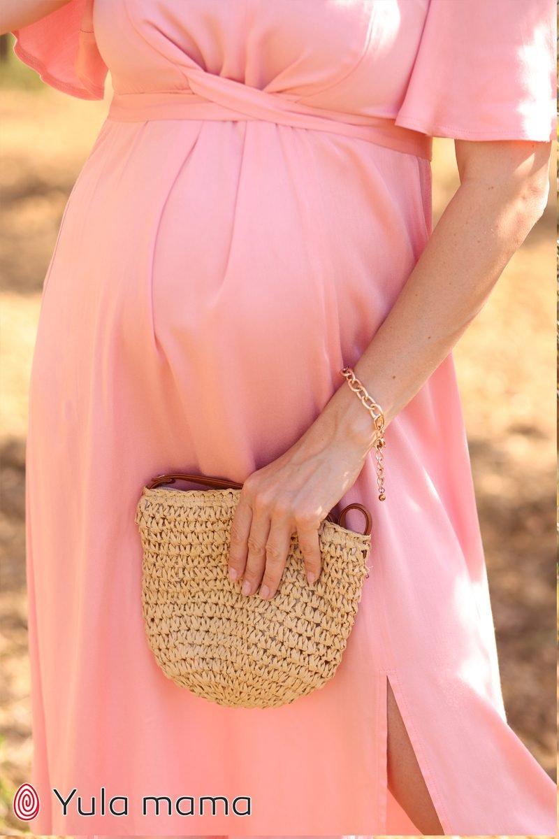 Сукня для вагітних та годуючих Vanessa рожева