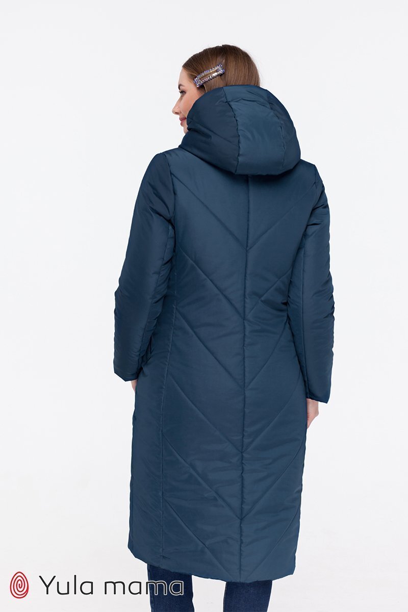 Зимове пальто для вагітних Tokyo синій + синій