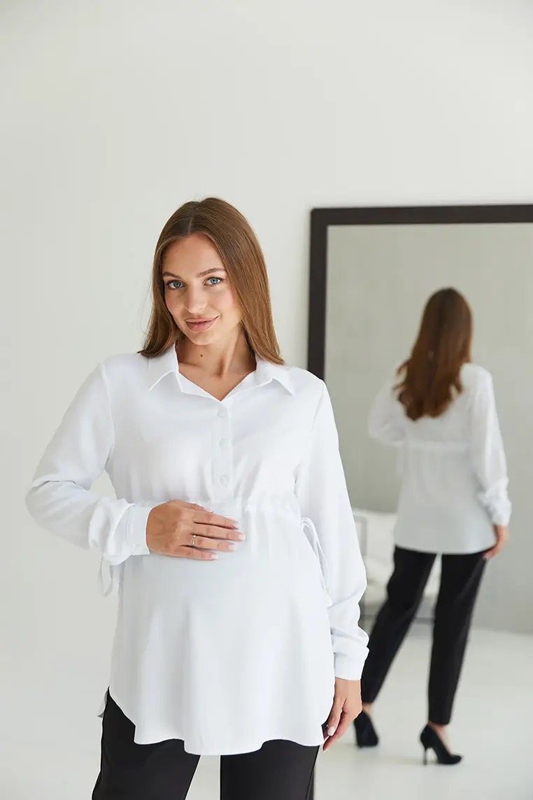 Блуза для вагітних та годуючих Venice - біла