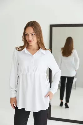 Блуза для вагітних та годуючих Venice - біла