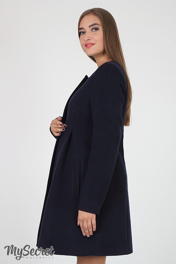 Пальто для вагітних Madeleine темно-сині