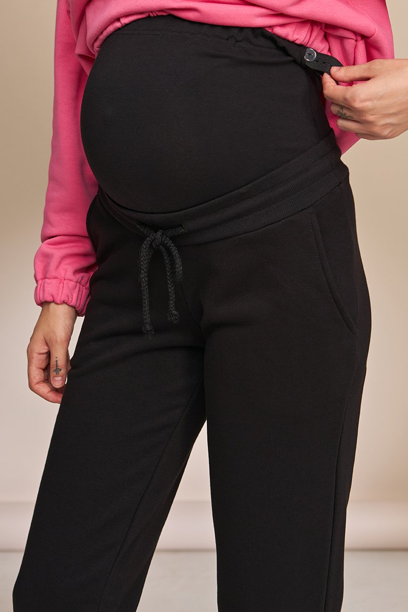 Спортивні штани-джоггери для вагітних Celia чорний