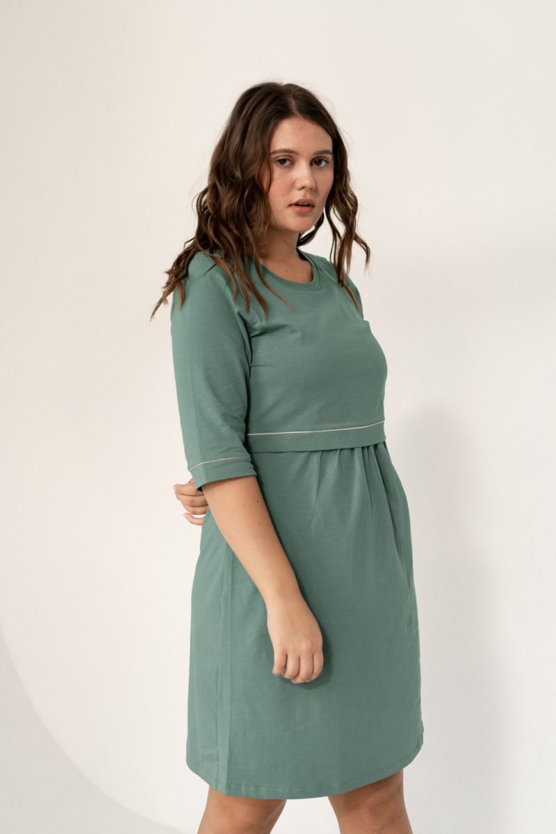 Домашнее платье для беременных и кормления Lily Green