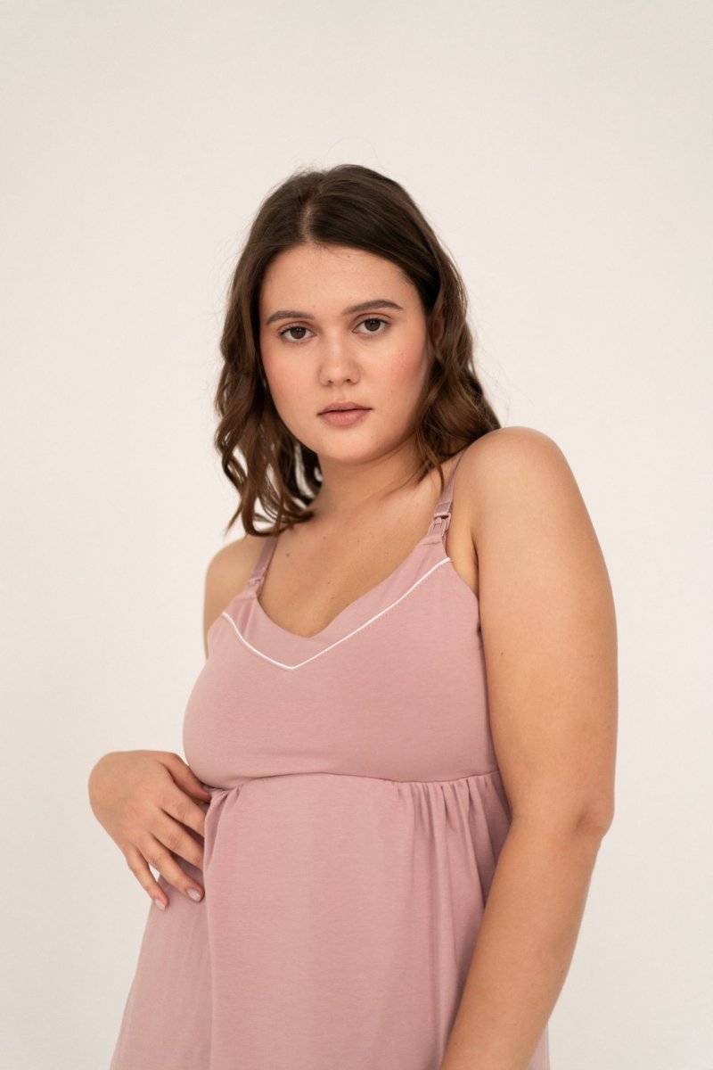 Нічна сорочка для вагітних і годування Lily Blush