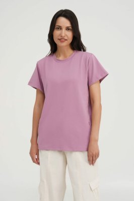 Базовая футболка с секретом для кормления Lilac