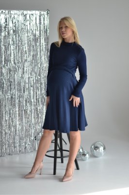 Платье для беременных и кормящих Amanda темно-синее