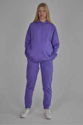 Спортивный костюм деми для беременных и кормящих Amelia фиолетовый