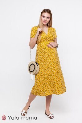 Плаття для вагітних і годуючих Eilish темно-жовтий