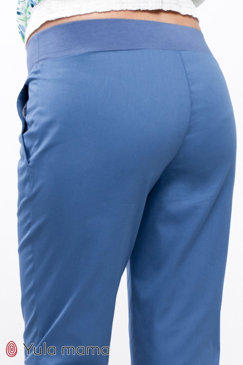 Комфортные брюки для беременных Melani джинсово-голубой