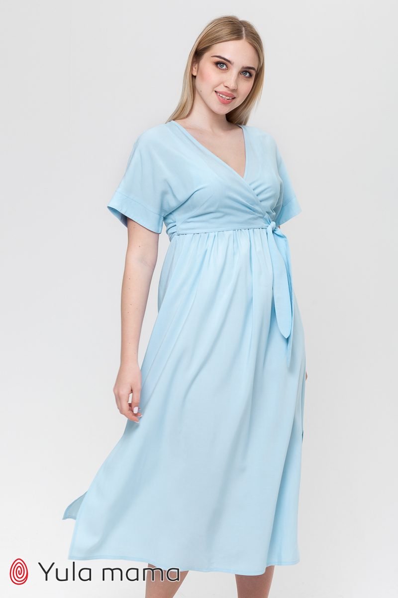 Платье для беременных и кормящих Gretta голубой
