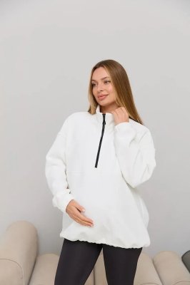 Флісовий світшот для вагітних та годуючих Fulton - Молочний