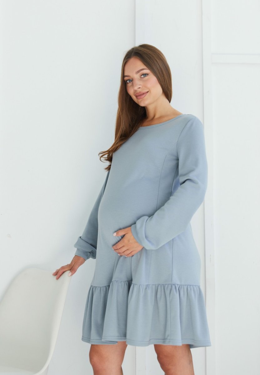 Сукня для вагітних та годуючих Budapest - Сталевий