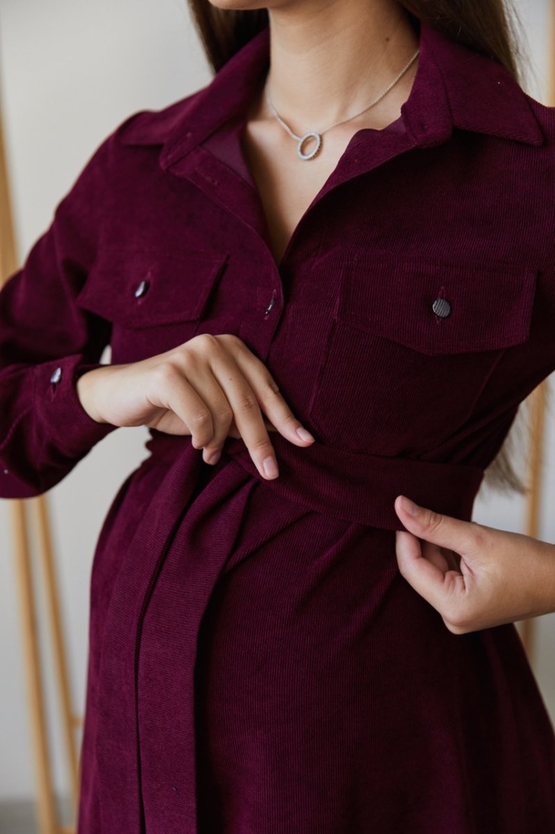 Сукня-сорочка для вагітних та годуючих Philadelphia - бордо