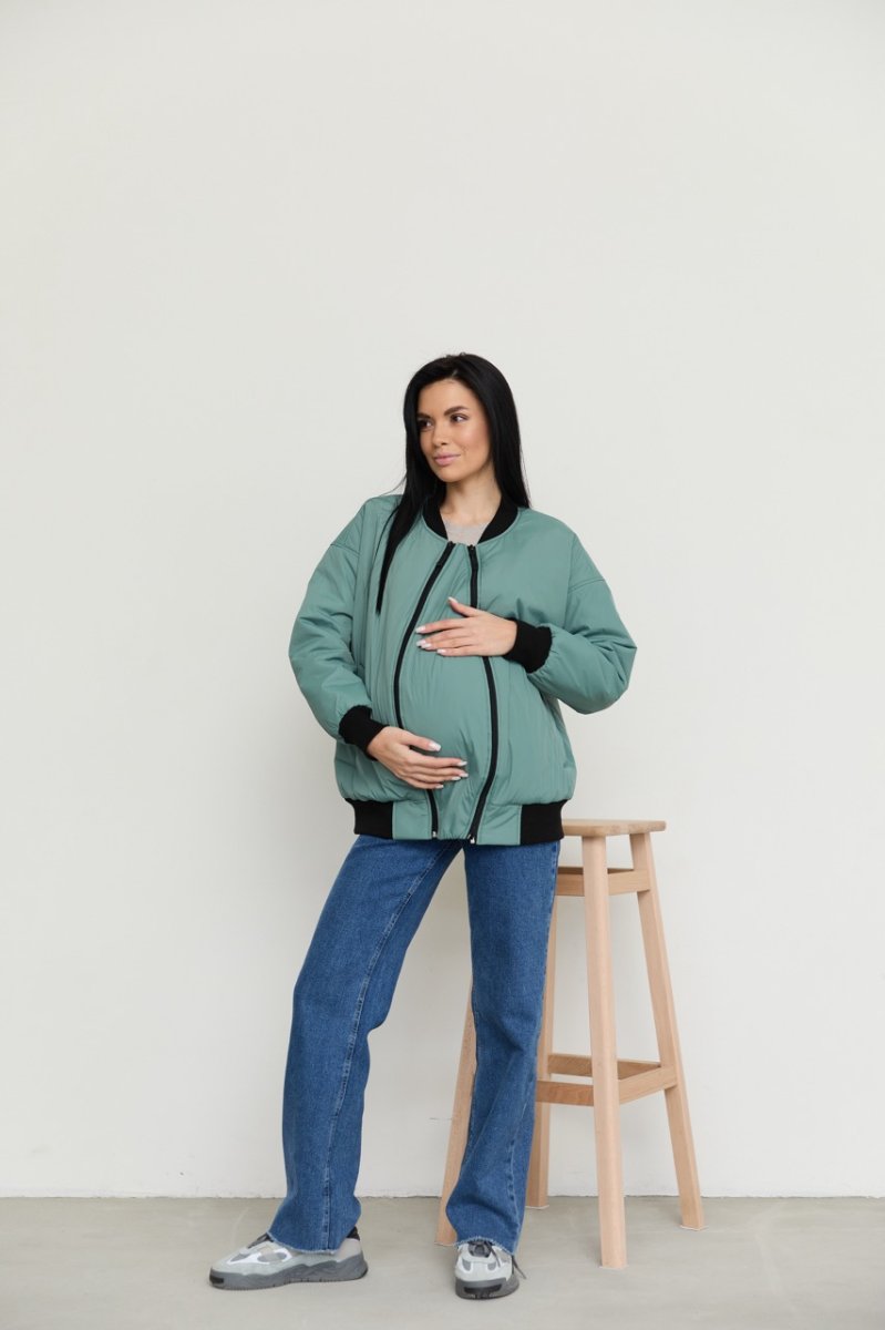 Бомбер для вагітних Демісезонний Knoxville - Оливковий