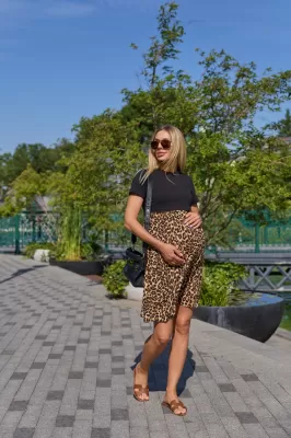 Платье для беременных и кормящих Milano - леопард