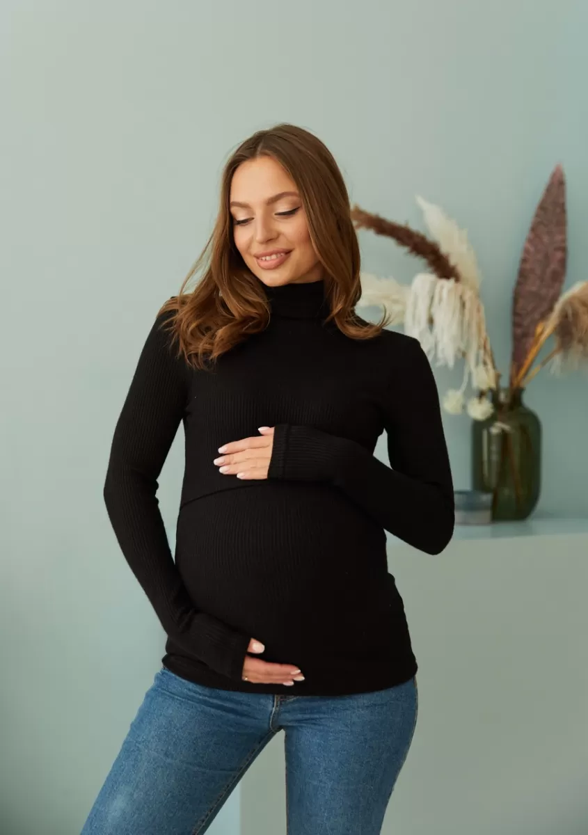 Гольф для вагітних та годуючих Dublin чорний