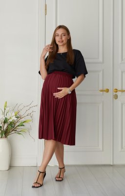 Летняя юбка для беременных Vilnius - бордо