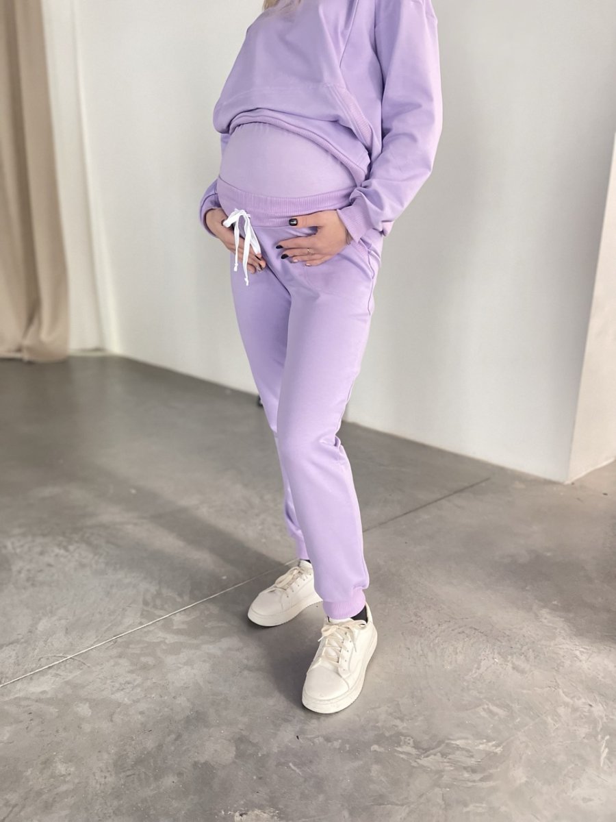 Спортивний костюм демі для вагітних та годуючих Amelia бузок