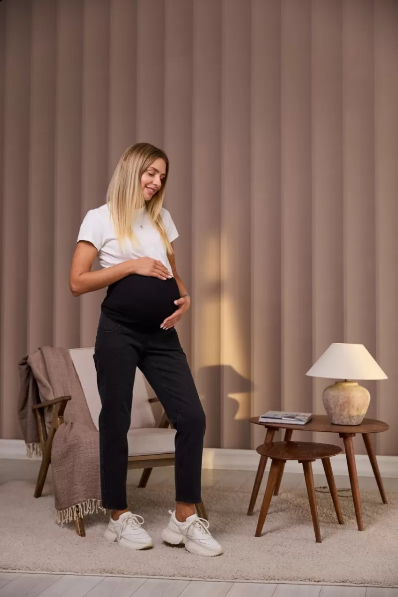 Джинси мом для вагітних Monton - чорні