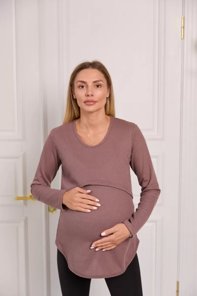Лонгслив для беременных и кормящих Avila капучино