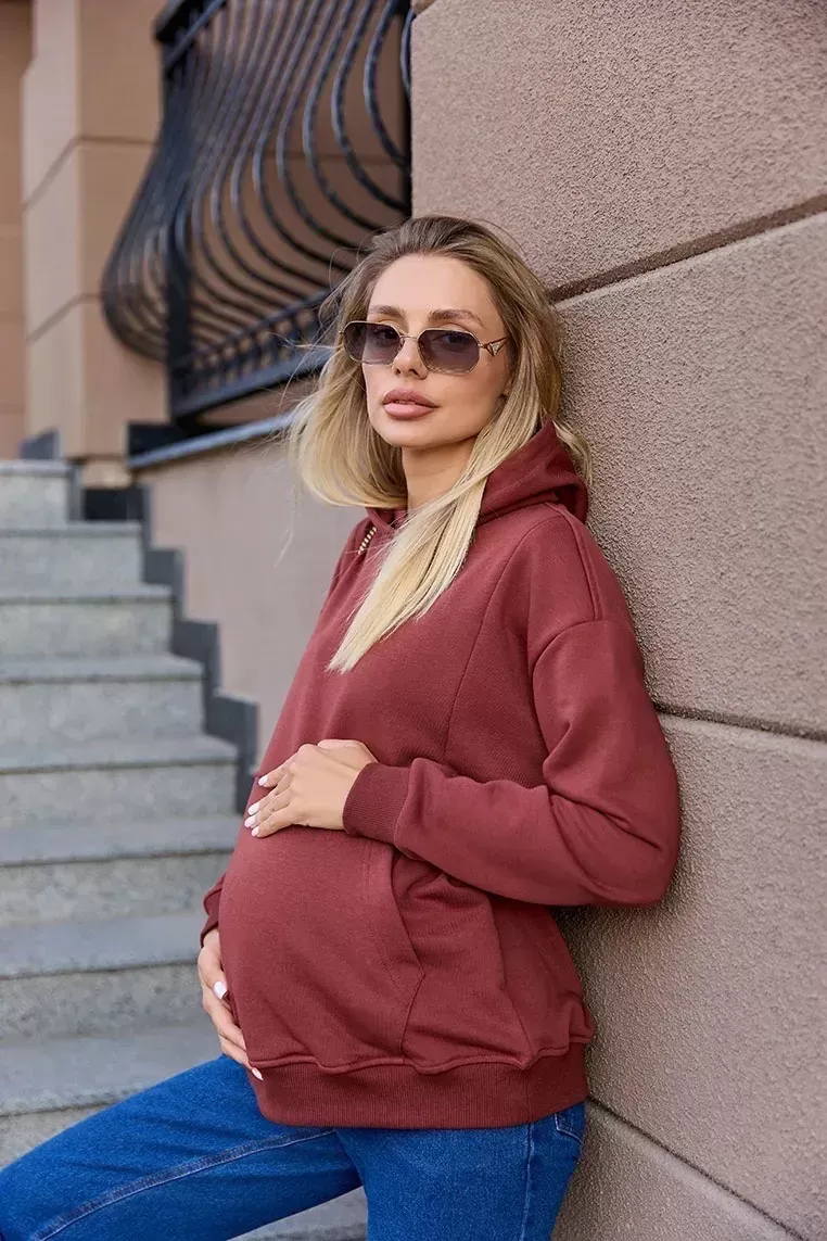 Худі для вагітних та годуючих Chelm - Шоколадний