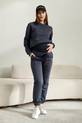 Демісезонні спортивні штани для вагітних Frankfurt - графіт