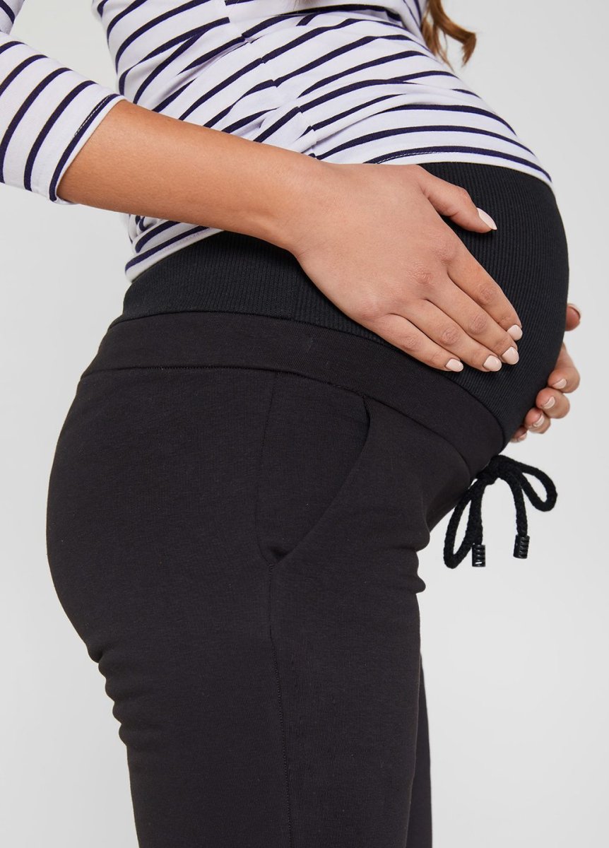 Спортивні штани для вагітних демі чорний