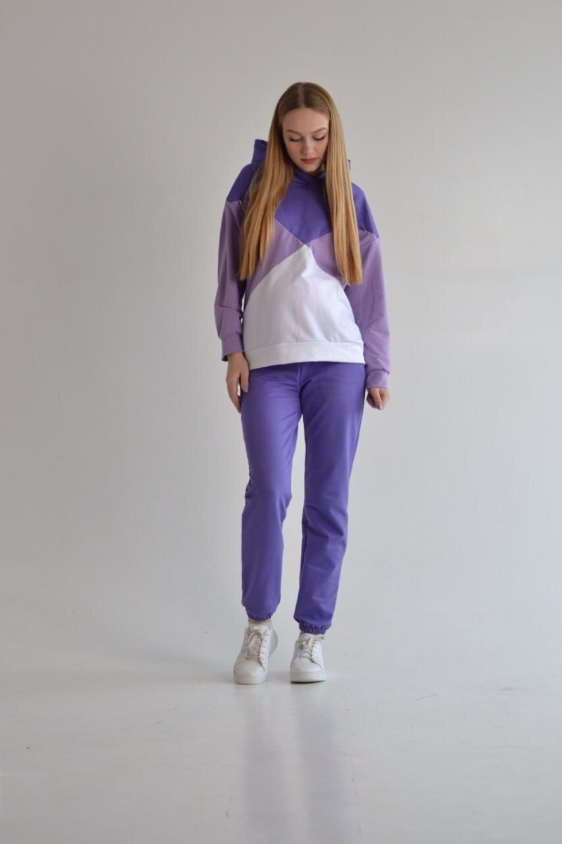 Спортивный костюм для беременных и кормящих Margo фиолет-лаванда