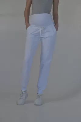 Базові штани для вагітних Sara білі
