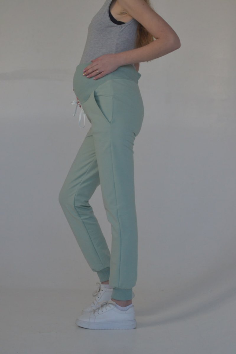 Базові штани для вагітних Sara фісташка