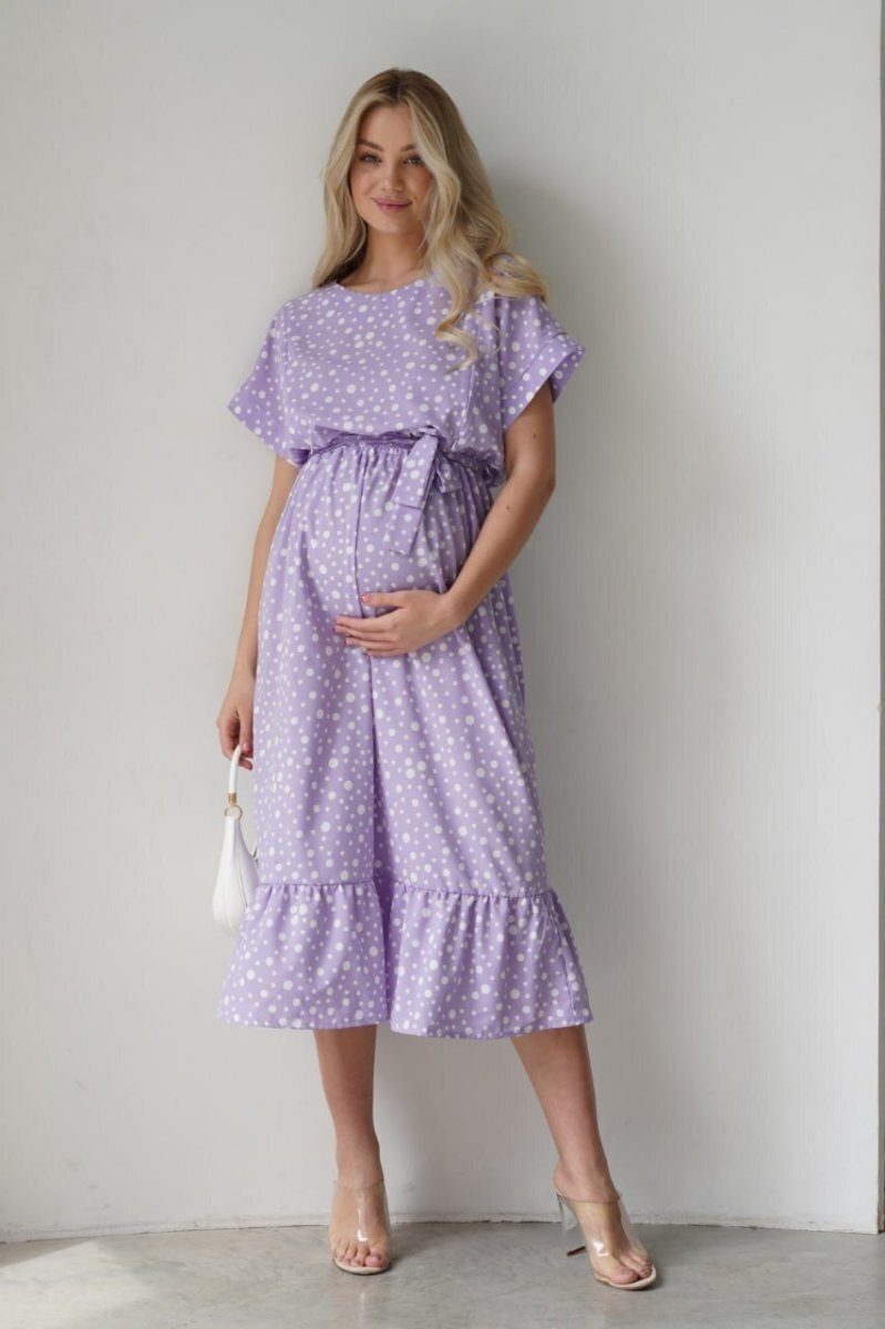 Платье для беременных и кормящих 4337768 лавандовый