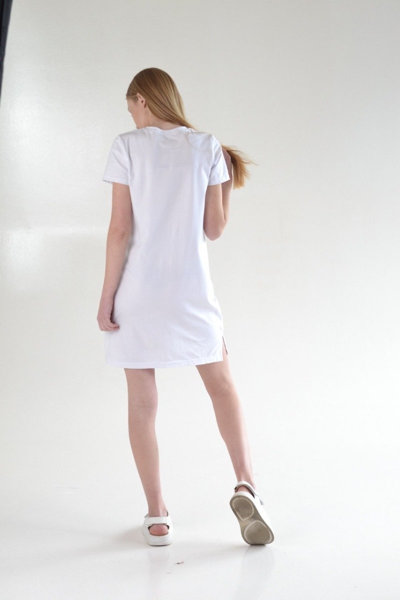 Сукня-футболка для вагітних та годуючих Felicia біла