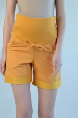 Шорты для беременных Nicole желтые