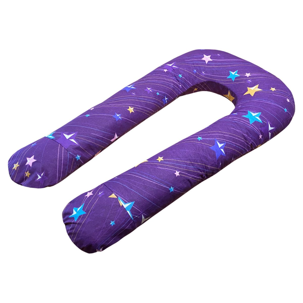 U-подібна подушка для вагітних зірочки на фіолетовому