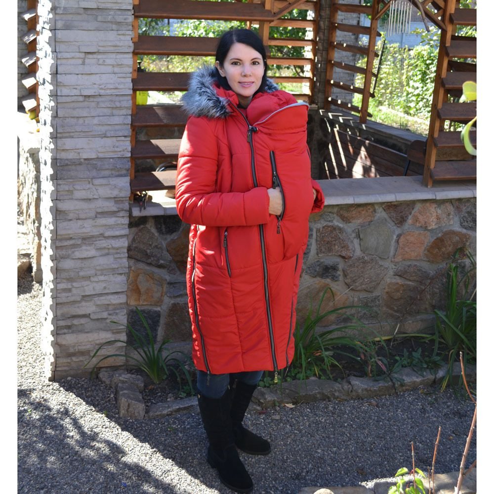 Зимова куртка 3 в 1 червона
