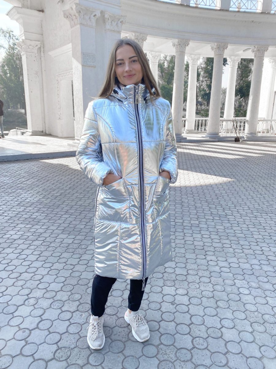 Зимняя куртка 3 в 1 серебро