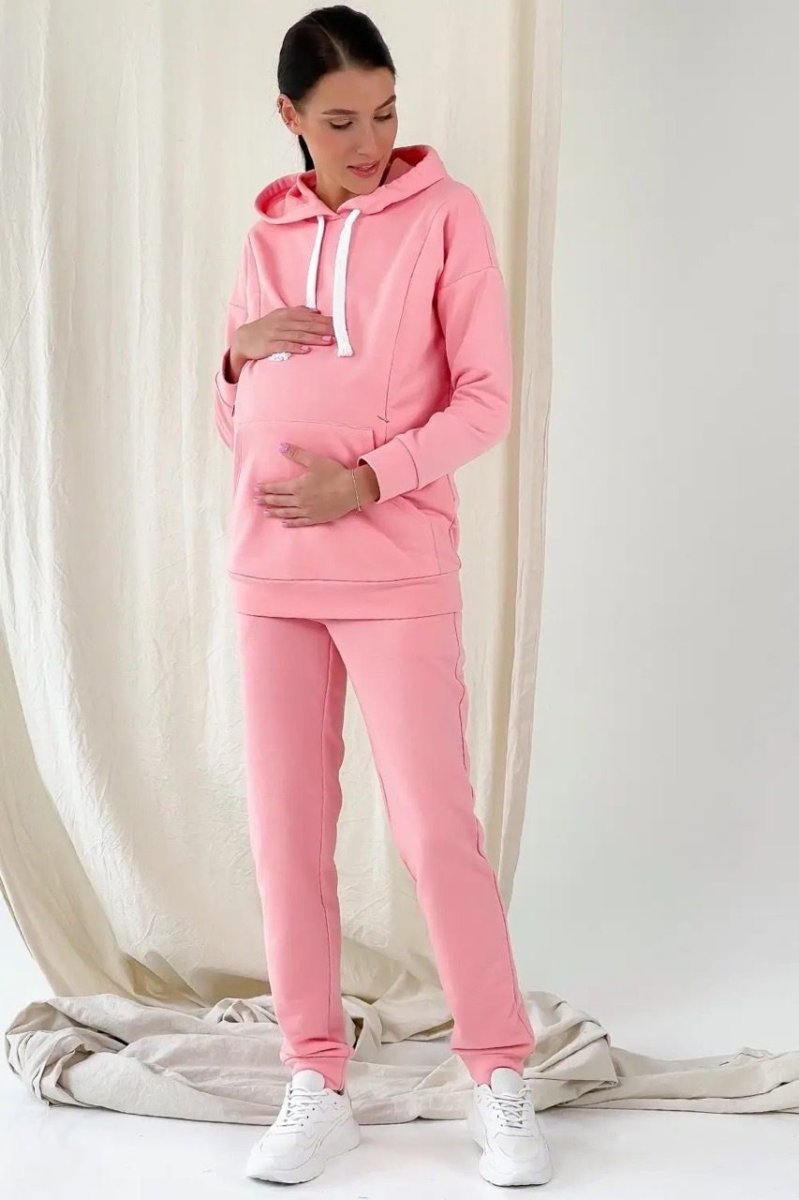 Спортивный костюм для беременных и кормящих 4218114-1 розовый