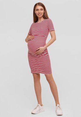 Платье для беременных и кормящих мини Barcelona - красный