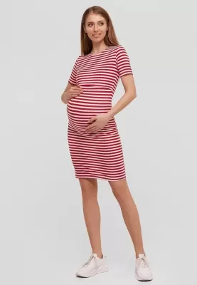 Плаття для вагітних та годуючих міні Barcelona - червоний