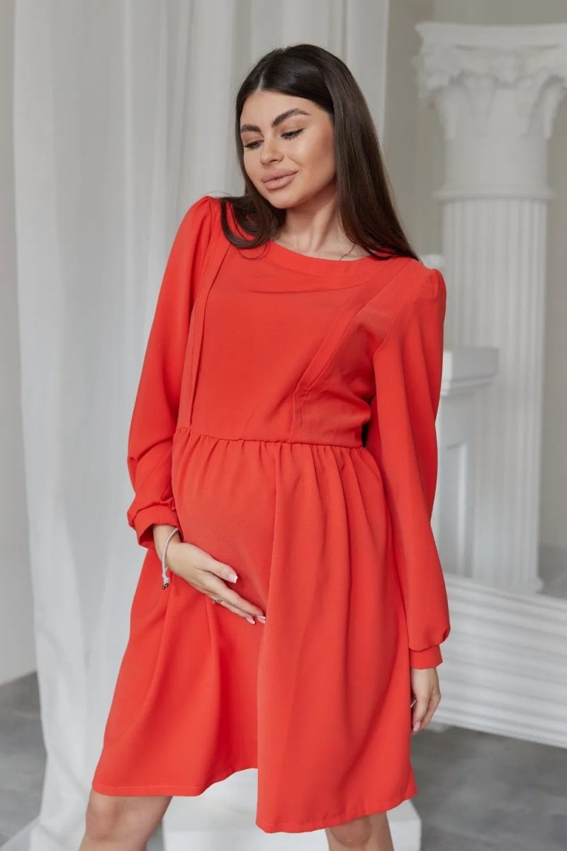 Сукня для вагітних і годуючих 4369224 помаранчева