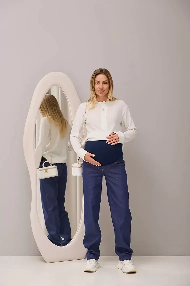 Теплі джинси баггі для вагітних Kestel Winter - Синій